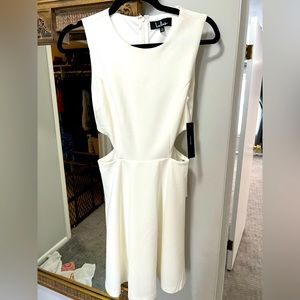 White Lulus Cutout Dress